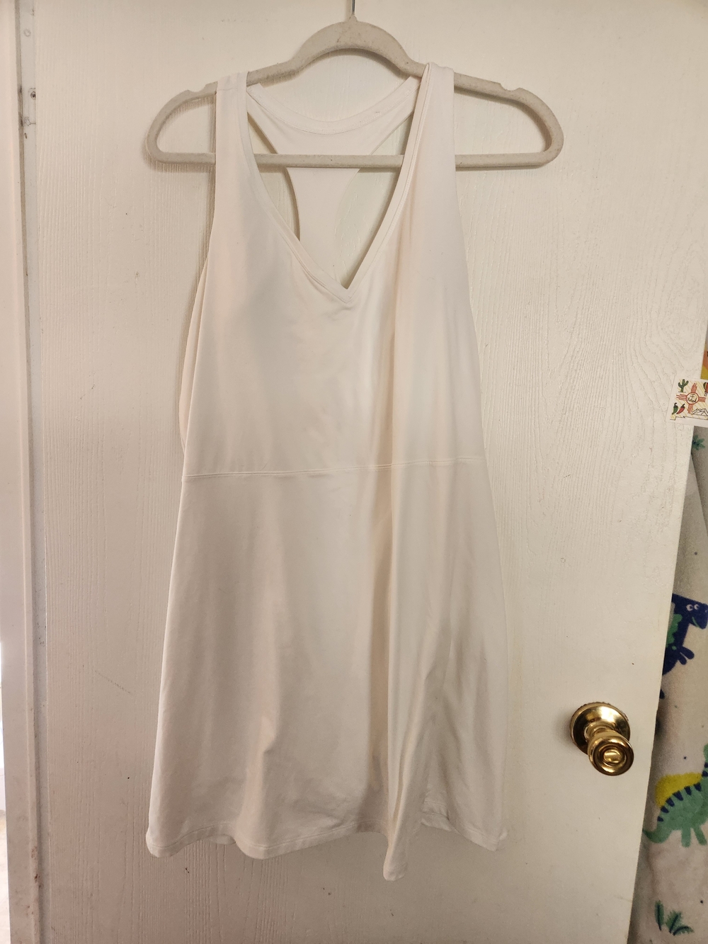 all in motion White Racerback V‑Neck Active Dress